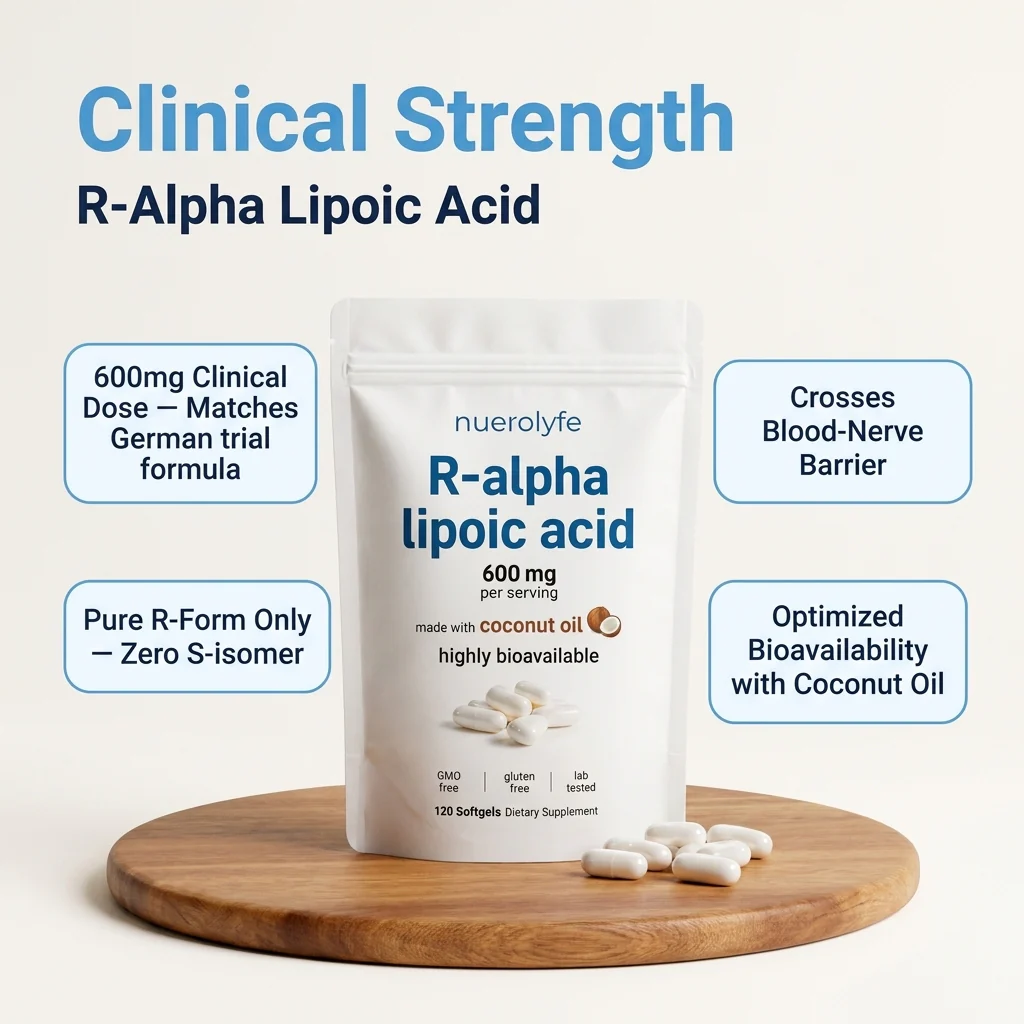 R-Alpha Lipoic Acid — 600mg Pure R-Form Softgels